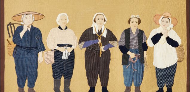岡本靖子「布でつづる 町・村の女性たち」展